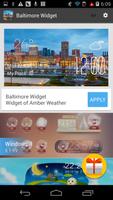 برنامه‌نما Baltimore weather widget/clock عکس از صفحه