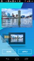 Baltimore weather widget/clock poster