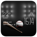 baseball weather widget/clock APK