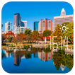 Charlotte weather widget/clock
