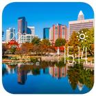 Charlotte weather widget/clock icon