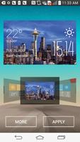 Seattle Weather Widget/Clock poster