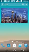 Seattle Weather Widget/Clock screenshot 1