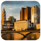 Columbus weather widget/clock ikona