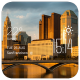Columbus weather widget/clock icon