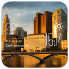 Columbus weather widget/clock icon