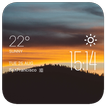 Clouds forest weather widget