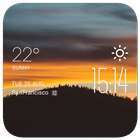 Clouds forest weather widget ไอคอน