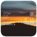 Clouds forest weather widget APK