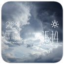 Cloudy weather widget/clock APK