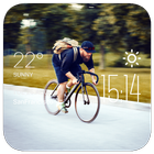 cycle weather widget/clock icône