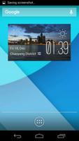 Detroit weather widget/clock poster