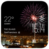 el paso weather widget/clock icon