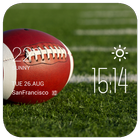 Football weather widget/clock icon