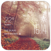 Forest autumn weather widget