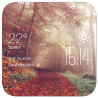 Forest autumn weather widget Zeichen