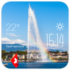 Geneva weather widget/clock icono