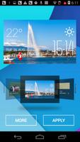 Geneva weather widget/clock poster