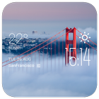 Golden gate bridge weather icon
