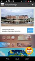 Hampton weather widget/clock syot layar 2