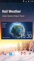 Hail Weather Widget for Androi اسکرین شاٹ 1