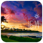 Hawaii1 weather widget/clock icono