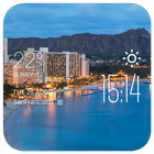 Hawaii2 weather widget/clock icon
