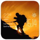 f2v2 hiking1 weather widget/clockq1w1 APK