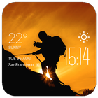 f2v2 hiking1 weather widget/clockq1w1 icon