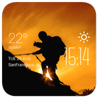 f2v2 hiking1 weather widget/clockq1w1 ไอคอน