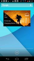 f2v2 hiking1 weather widget/clockq1w1 poster