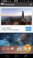برنامه‌نما hiking weather widget/clock عکس از صفحه