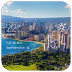 Honolulu weather widget/clock