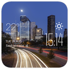 Houston weather widget/clock ícone