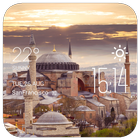 Istanbul weather widget/clock icône