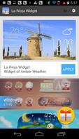 La Rioja weather widget/clock تصوير الشاشة 2