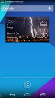 Lightning weather widget/clock Affiche