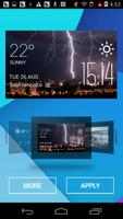 Lightning weather widget/clock screenshot 1