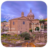 Luke weather widget/clock أيقونة