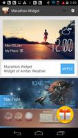 marathon weather widget/clock capture d'écran 2