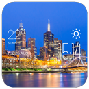 Melbourne weather widget/clock APK