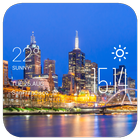 Melbourne weather widget/clock icon