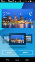 Melbourne weather widget/clock poster