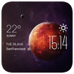 Mercury weather widget/clock