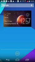 Mercury weather widget/clock poster