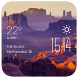 Mesa weather widget/clock