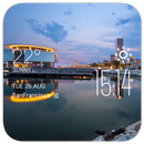 Miami weather widget/clock APK