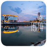Milwaukee weather widget/clock آئیکن