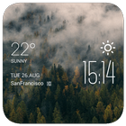 Mist shrouded weather widget icon
