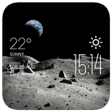 ikon Moon2 weather widget/clock